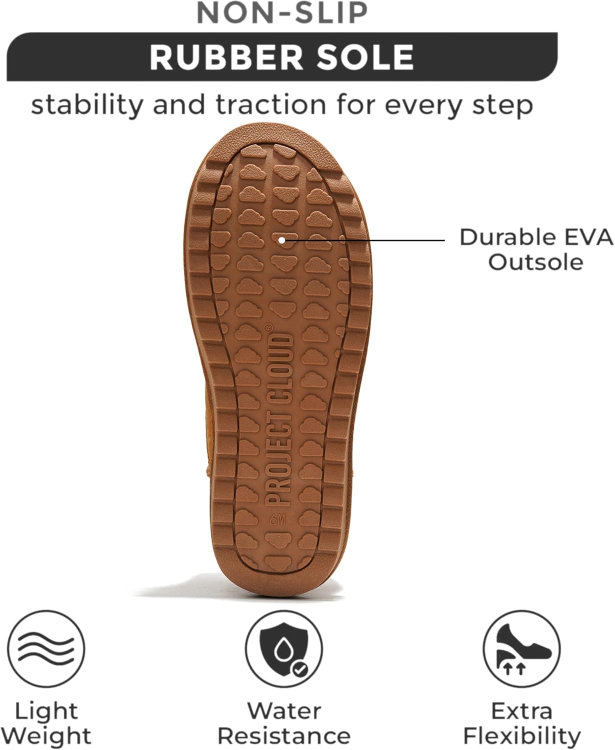 Project Cloud Genuine Suede Ankle Boots for Women - Water Resistant with Memory Foam Insole Winter Boots for Women - Trending Shoes & Comfortable Women's Ankle Boots (Hippy) - Image 4